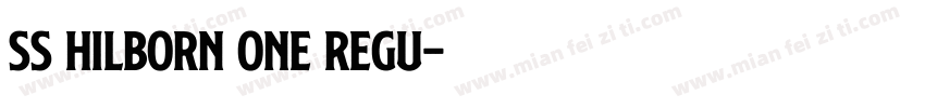 SS Hilborn One Regu字体转换